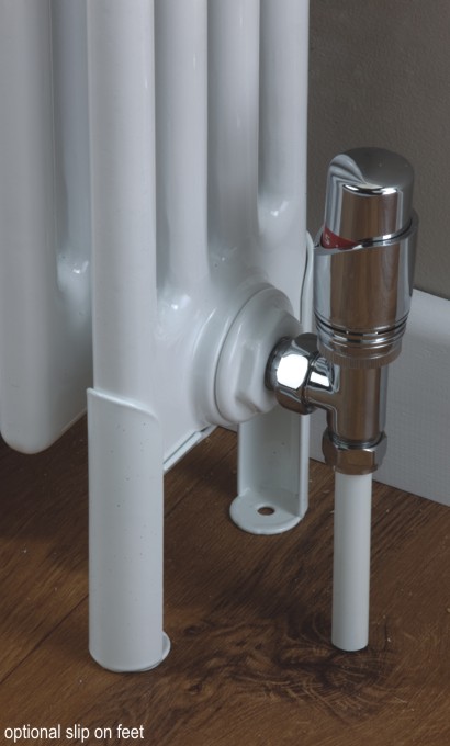 Cornel Horizontal 4-Column Radiator, 600H x 609mm